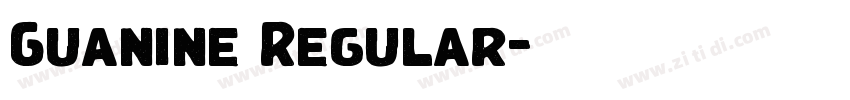 Guanine Regular字体转换